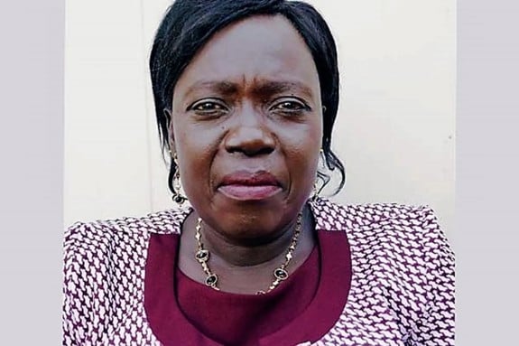 Grace Tabu Laki looking at the camera
