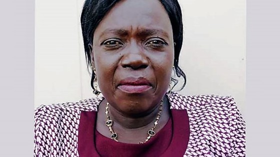 Grace Tabu Laki looking at the camera