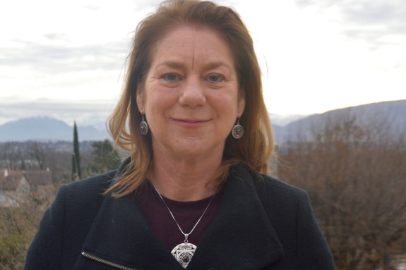 Fiona Terry is smiling and looking into the camera