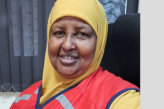 Kaltun Hussein Dahir smiling at the camera