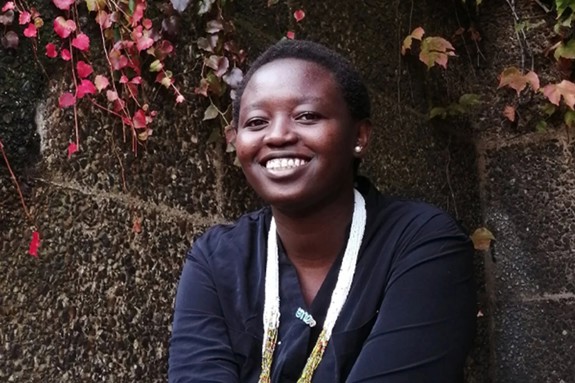 Margaret Osolo Odhiambo smiling at the camera