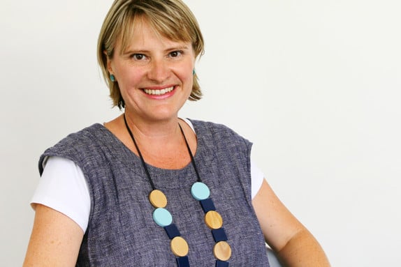 Wendy Greenhalf is smiling and looking at the camera.