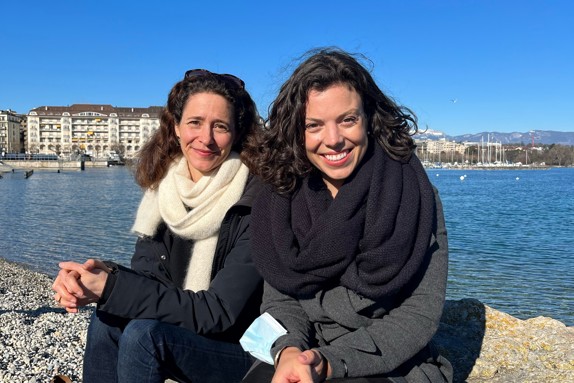 Catherine-Lune Grayson and Tessa Kelly, from IFRC and ICRC