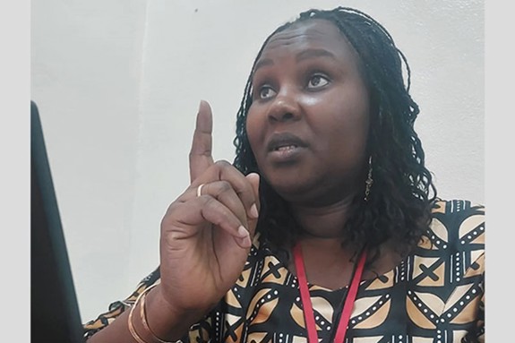 Dr Bintou Coulibaly speaking