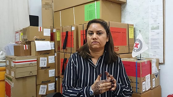 Shazia Nawaz looking at the camera