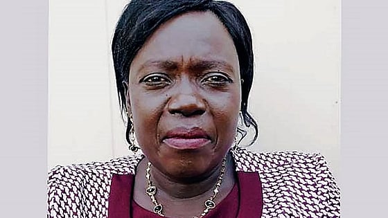 Grace Tabu Laki looking at the camera