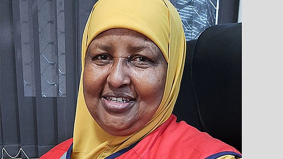Kaltun Hussein Dahir smiling at the camera