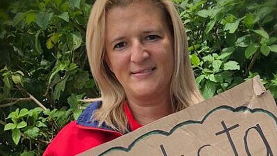 Shirley Blackshaw smiling at the camera