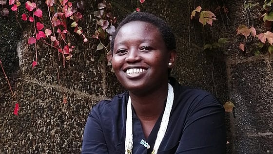 Margaret Osolo Odhiambo smiling at the camera