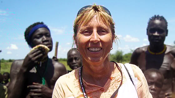 Felicity Gapes smiling at the camera