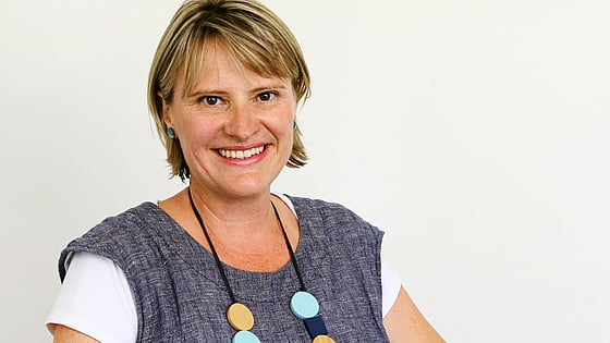 Wendy Greenhalf is smiling and looking at the camera.