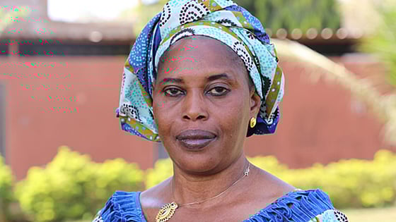 Roukiatou S. Maiga looking at the camera