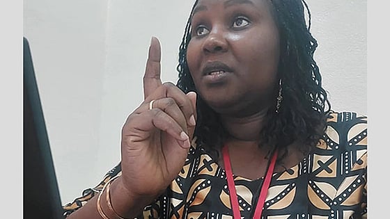 Dr Bintou Coulibaly speaking