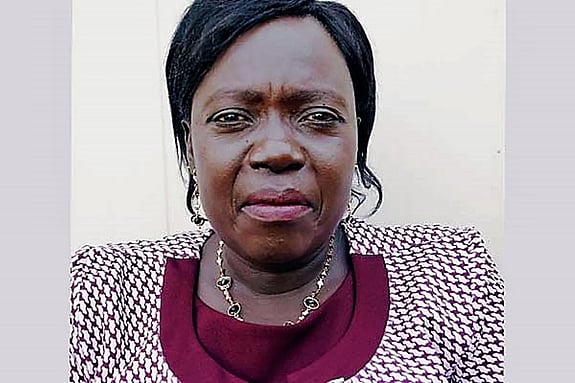 Grace Tabu Laki looking at the camera