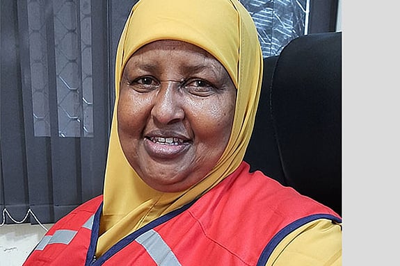 Kaltun Hussein Dahir smiling at the camera