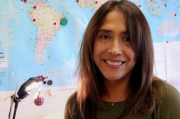 Milena Osorio smiling at the camera