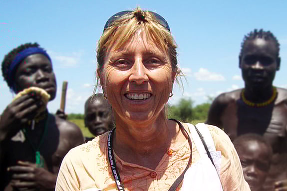 Felicity Gapes smiling at the camera