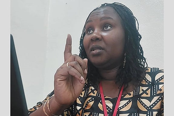 Dr Bintou Coulibaly speaking