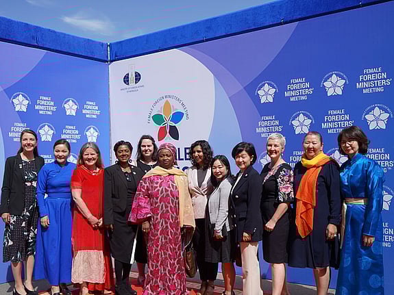 Group of women in a group photo.