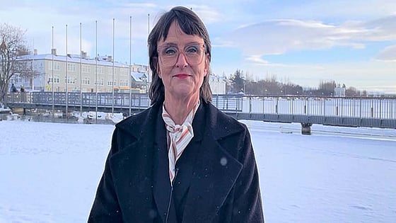 Ragna Árnadóttir smiling at the camera