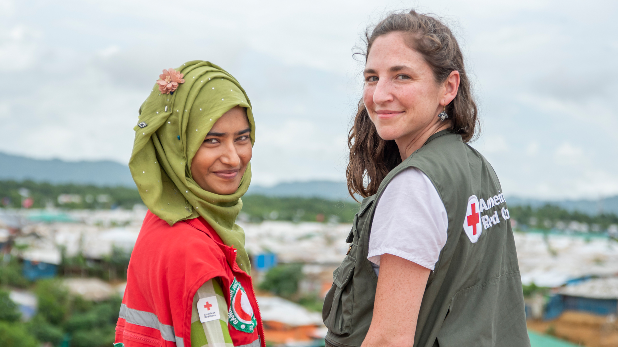 Two volunteers Two volunteers