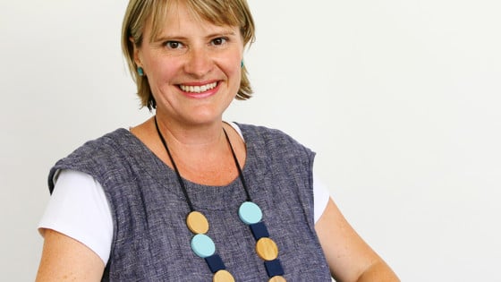 Wendy Greenhalf is smiling and looking at the camera.